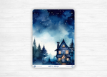 Planches de Stickers "Minuit" - Autocollants sur le thème de la magie, sorcellerie, Halloween - Jours de la semaine - Bullet Journal / Planner