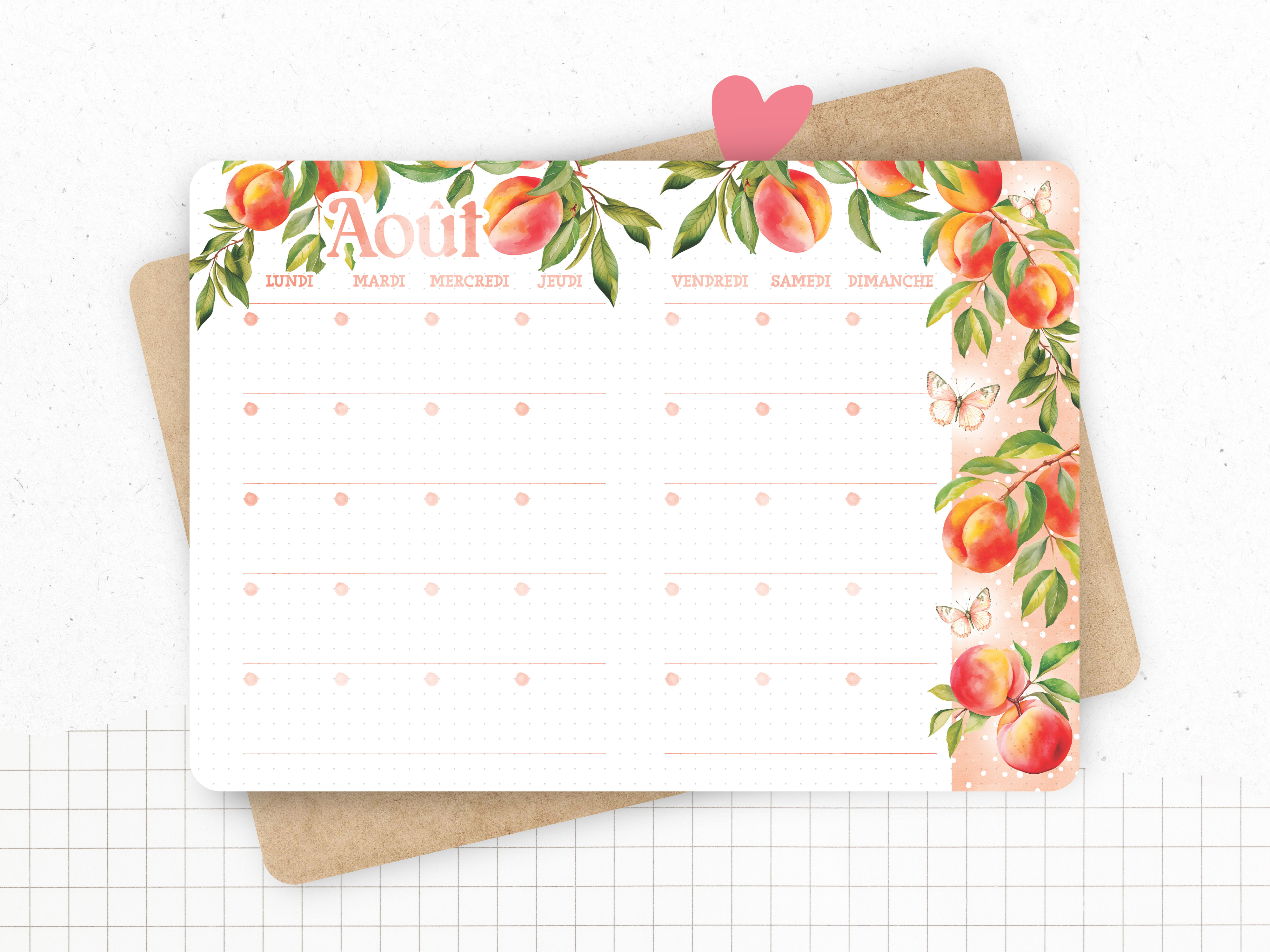 "Oh My Peach!" calendar