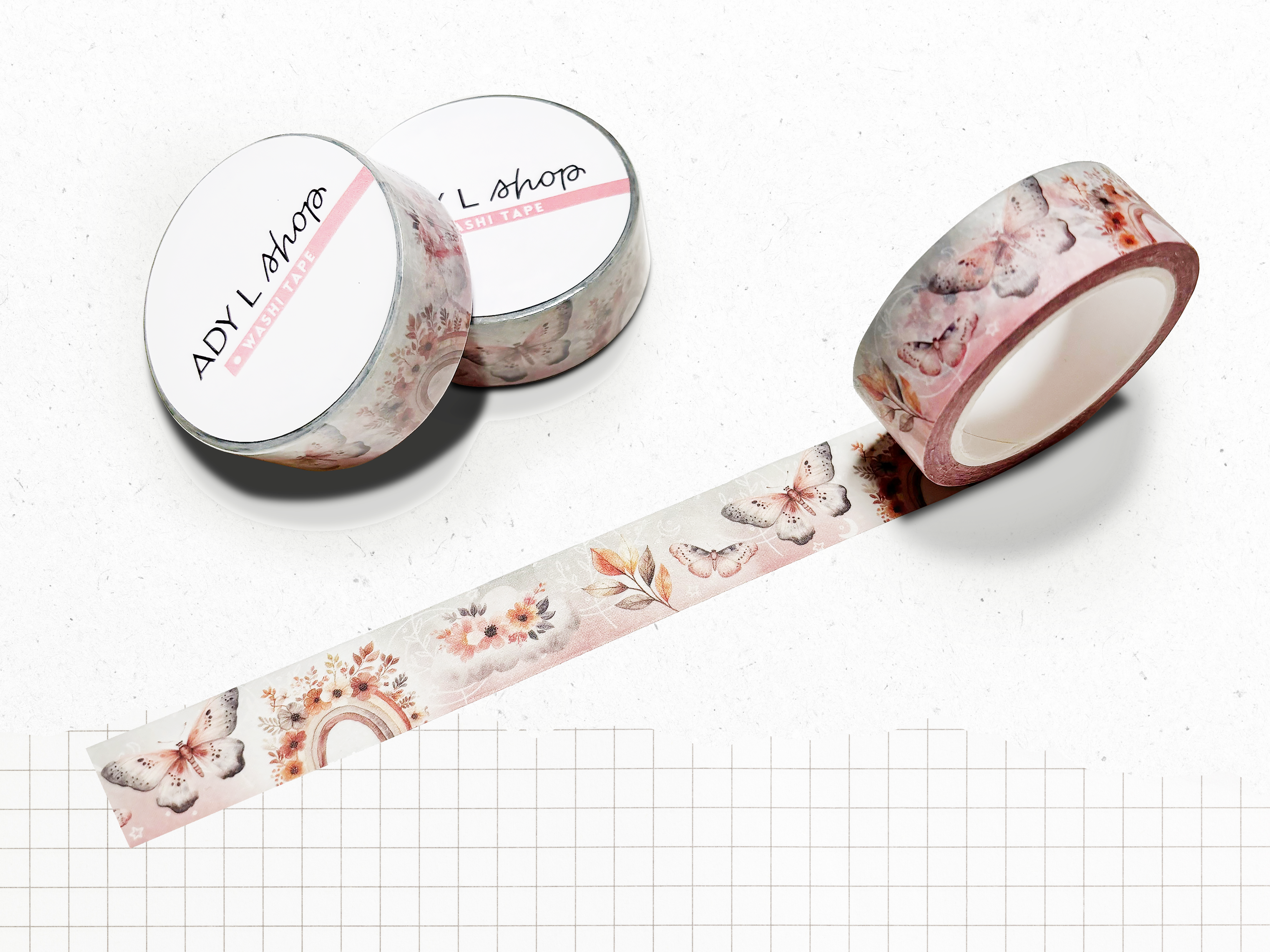 Washi tape - Rêveries - Boho pattern - 15mm x 10m - Bullet Journal, scrapbooking, stationery