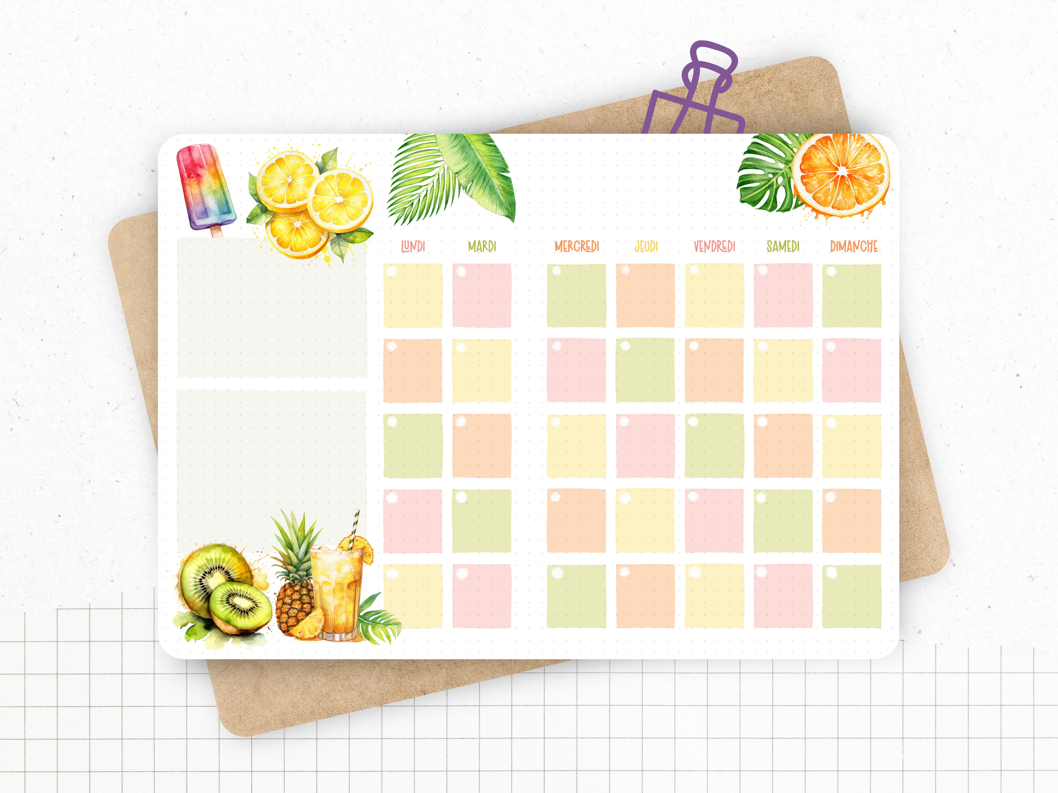 Calendrier "Tutti Frutti"