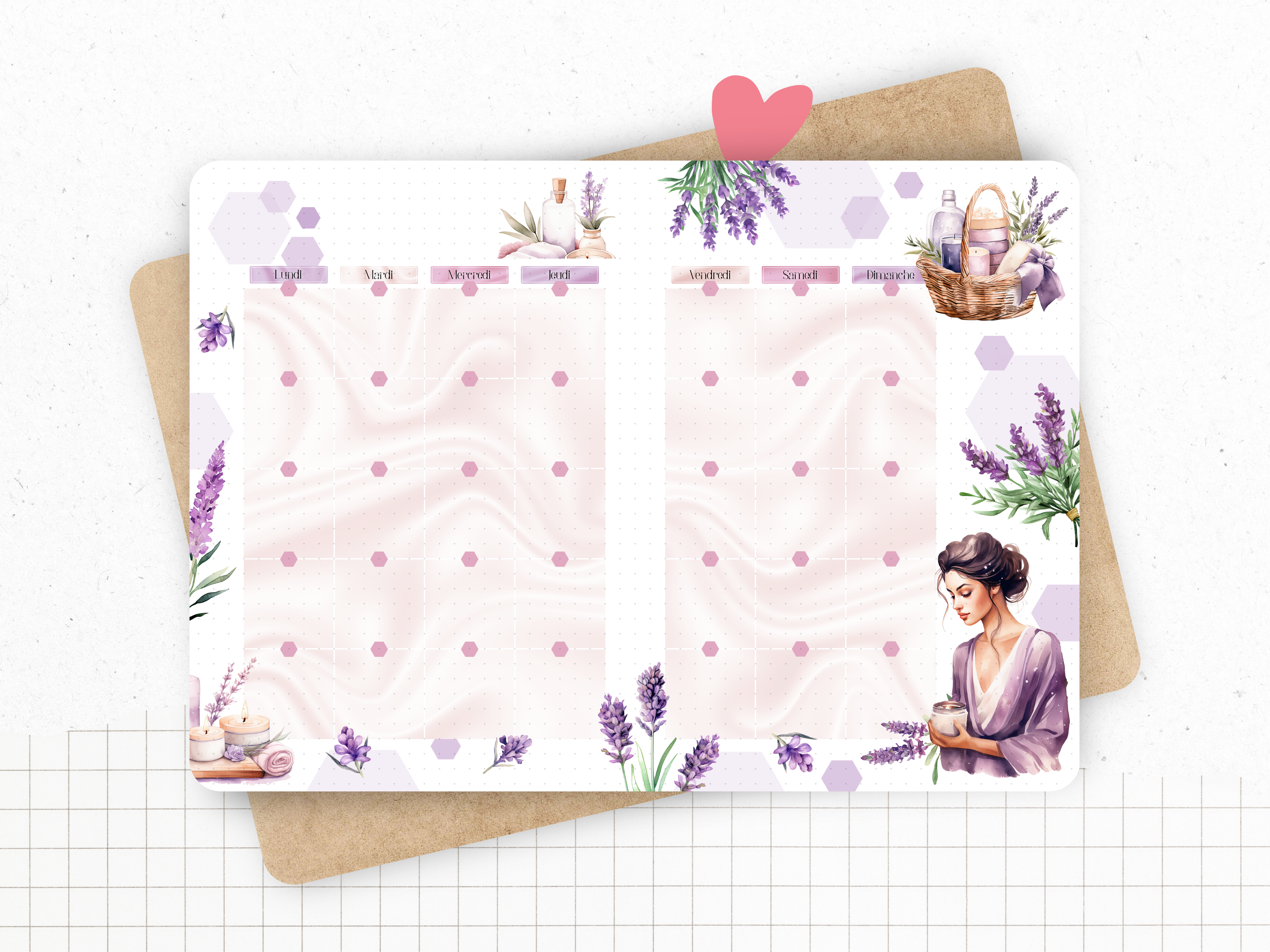 Calendrier "Spa & Lavande"