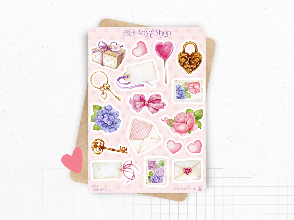 Lot De 4 Planches D'autocollants Décoratifs NOVAGO - Stickers Pour Personnalisation