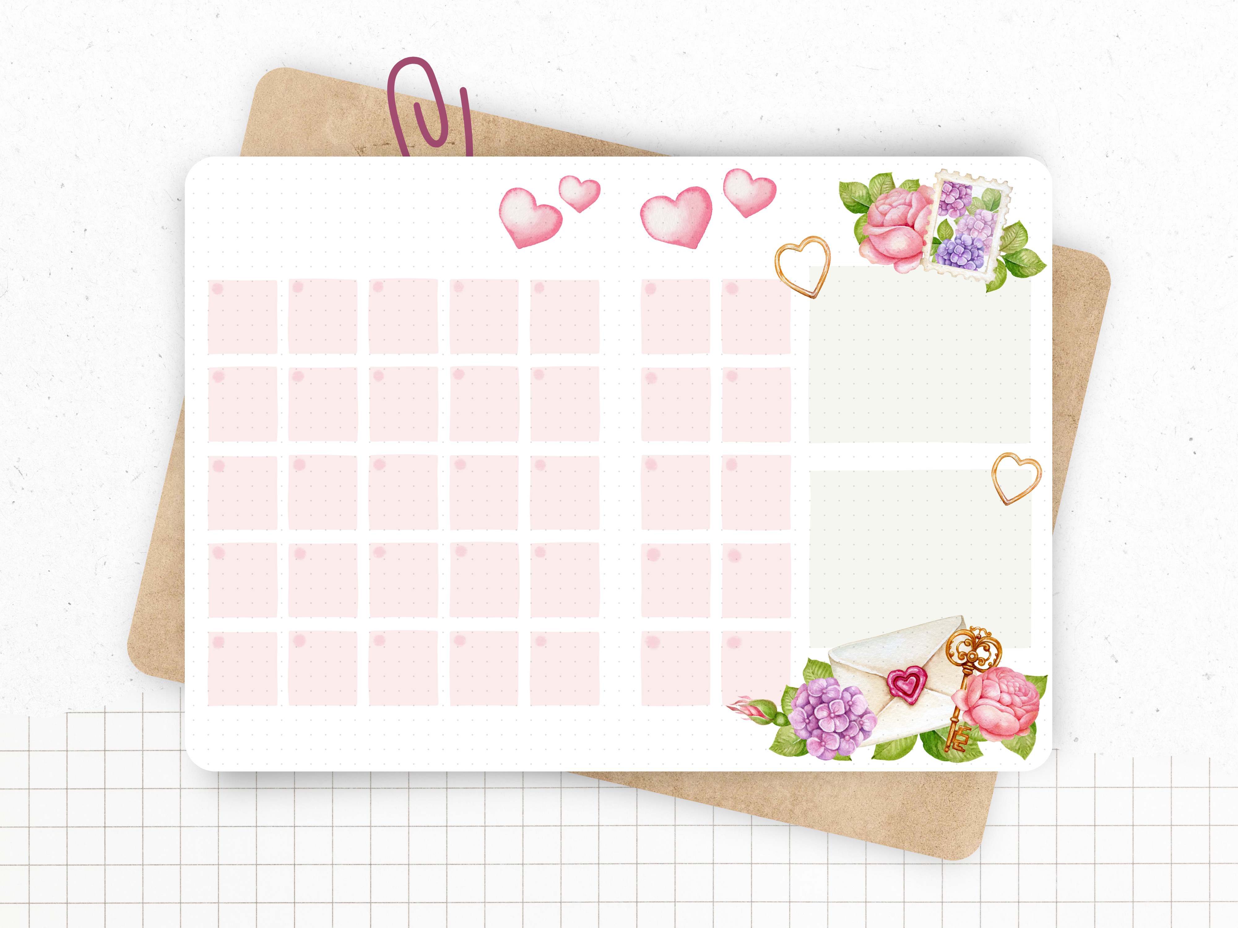 Calendrier "Romantique"