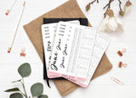 Planche de stickers "Kit Mensuel" - Mini-calendriers, outils de planification mensuelle, mois calligraphie - Bullet Journal & Planner