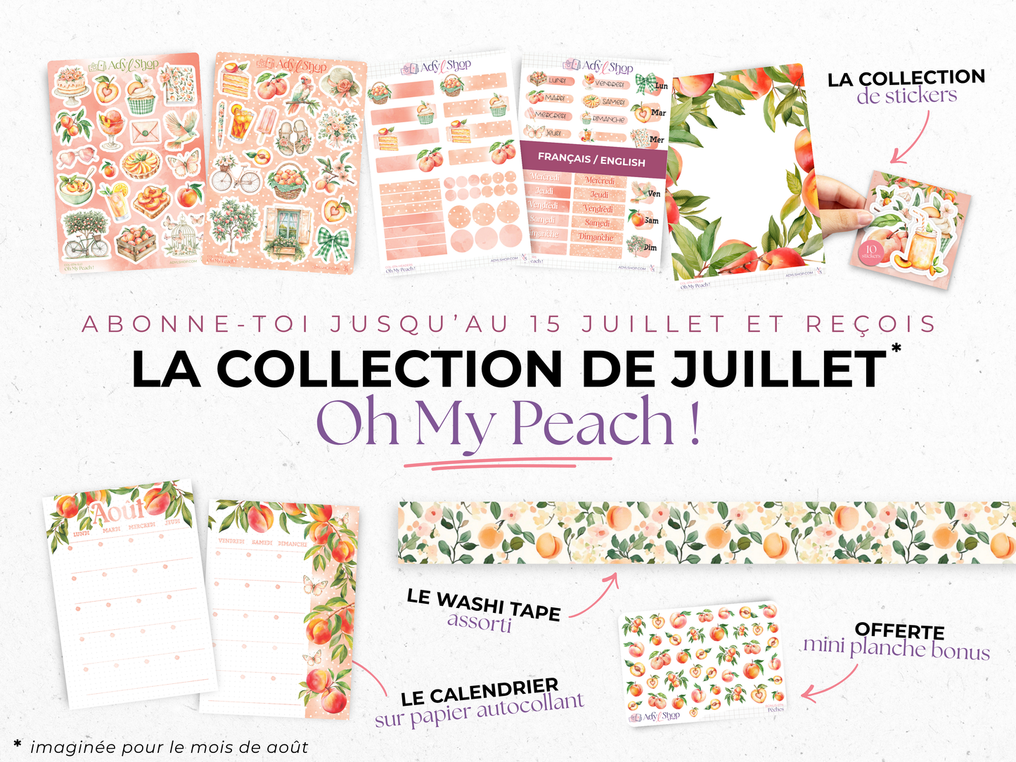Abonnement Mensuel — Chaque mois, reçois automatiquement la nouvelle collection dans ta boîte aux lettres