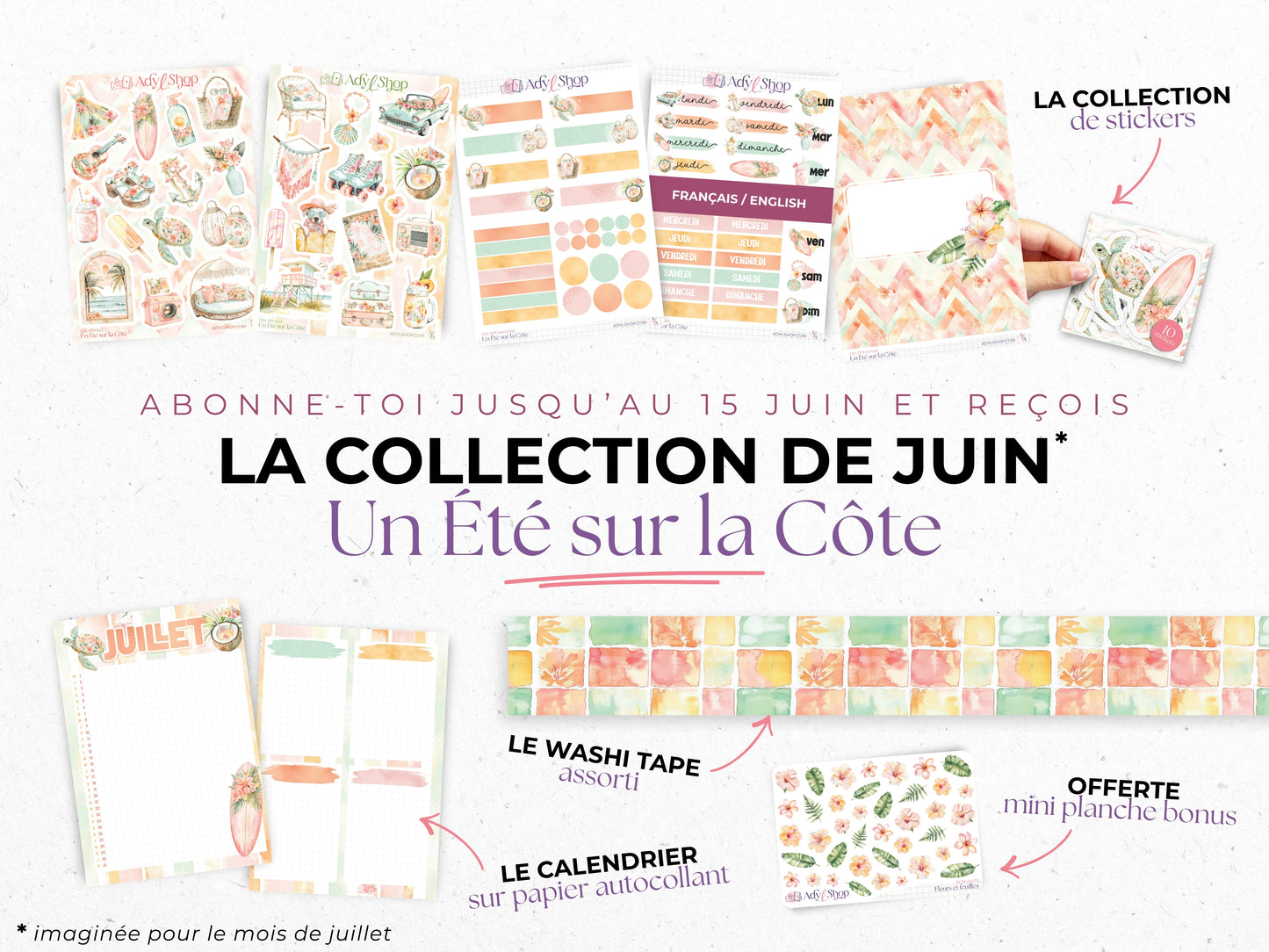 Abonnement Mensuel — Chaque mois, reçois automatiquement la nouvelle collection dans ta boîte aux lettres