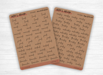 Planche Stickers "Jours de la semaine" - 8 semaines - Jolie écriture - Papier blanc, transparent mat ou Kraft - Bullet Journal & Planner