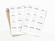 2025 Mini calendar stickers - With or without a header - different header fonts, Bullet Journal & Planner sticker sheet - Journaling