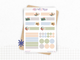 Planches de Stickers "Book Lover" - Autocollants sur le thème des livres et de la lecture - Header & Formes - Bullet Journal / Planner