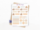 Planches de Stickers "Moments d'Automne" - Autocollants sur le thème l'automne - Couleurs automnales, ambiance cozy - Headers & formes - Bullet Journal/Planner