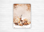 Planches de Stickers "Pause Gourmande" - Autocollants sur le thème de la gourmandise, café - Jours de la semaine - Bullet Journal/Planner