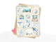 Planches de Stickers "Sous l'Océan" - Autocollants sur le thème de l'été - Mer, vie marine, coraux, dauphin - Bullet Journal - Planner