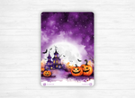 Planches de stickers "Halloween Violet" - Autocollants sur le thème de la magie, sorcellerie, Halloween, spooky - Jours de la semaine - Bullet Journal / Planner