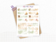 Planche de stickers &quot;Hiver Enchanté&quot; : des headers, des en-têtes et des formes géométriques pour vos titres dans votre Bullet Journal ou planner.