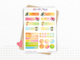 Planches de stickers "Sous le Soleil des Tropiques" - Autocollants sur le thème de l'été : fleurs tropicales, vacances - Headers - Bullet Journal