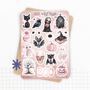 Sticker sheets - "Abracada-boo!" - Watercolor illustrations - Halloween - Bullet Journal / Planner stickers