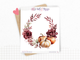 Planche de stickers "Automne Bordeaux" - Autocollants sur le thème de l'automne : feuilles, citrouilles, couleurs automnales - Couverture mensuelle - Bullet Journal
