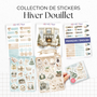 Collection de stickers "Hiver Douillet" - Autocollants sur le thème de l'hiver : un hiver au chaud, cozy - Bullet Journal