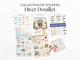 Collection de stickers "Hiver Douillet" - Autocollants sur le thème de l'hiver : un hiver au chaud, cozy - Bullet Journal
