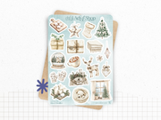 Pack de stickers "Hiver Douillet" - Autocollants sur le thème de l'hiver : un hiver au chaud, cozy - Bullet Journal