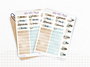 Pack de stickers "Hiver Douillet" - Autocollants sur le thème de l'hiver : un hiver au chaud, cozy - Bullet Journal