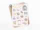 Planches de stickers "Enchanté" - Autocollants sur le thème des contes de fée - Esprit printanier et couleurs pastel - Bullet Journal & Planner