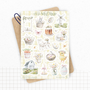 Planches de stickers "Pâques à la Campagne" - Autocollants sur le thème de Pâques et du printemps, aux jolies couleurs pastel - Bullet Journal, journaling