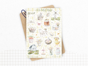 Sticker sheets - "Easter in the Countryside" - Spring spirit and pastel colors - Bullet Journal & Planner