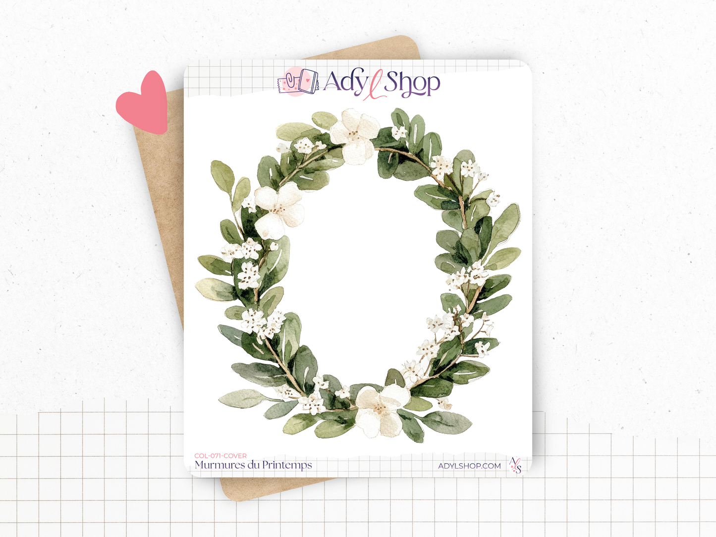 Planches de stickers "Murmures de Printemps" - Autocollants sur le thème du printemps, couleurs douces - Bullet Journal, journaling