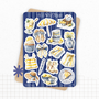 Planches de stickers "Méditerranée" - Autocollants sur le thème de l'été, dolce vita, citrons - Bullet Journal, journaling