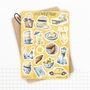 Planches de stickers "Méditerranée" - Autocollants sur le thème de l'été, dolce vita, citrons - Bullet Journal, journaling