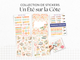 Collection de stickers "Un Été sur la Côte" - Autocollants sur le thème de l'été, des vacances à la plage - Bullet Journal, journaling