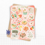 Planches de stickers "Oh My Peach !" - Autocollants sur le thème de l'été, des pêches, des fruits - Bullet Journal, journaling