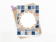 Sticker sheets - "Denim & Coffee" - Stickers for your Bullet Journal & Planner