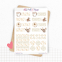 Planches de stickers "Spooky & Cozy" - Autocollants sur le thème d'Halloween - Bullet Journal, journaling