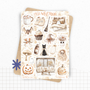 Planches de stickers "Spooky & Cozy" - Autocollants sur le thème d'Halloween - Bullet Journal, journaling