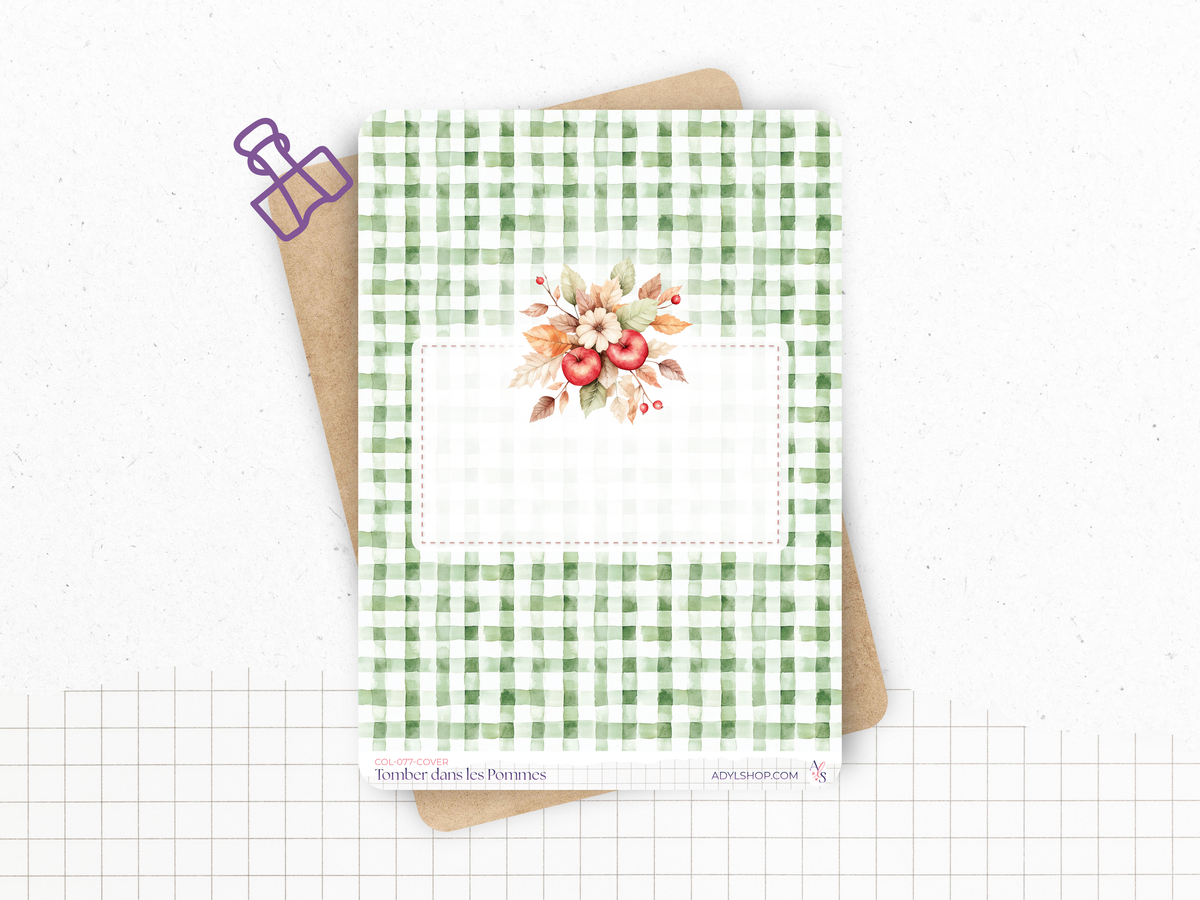 Sticker sheets - "Fallen Apples" - Fall stickers for your Bullet Journal & Planner