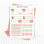 Sticker sheets - "Fallen Apples" - Fall stickers for your Bullet Journal & Planner