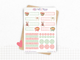 Sticker sheets - "Fallen Apples" - Fall stickers for your Bullet Journal & Planner