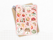 Sticker sheets - "Fallen Apples" - Fall stickers for your Bullet Journal & Planner