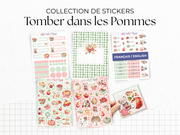 Sticker sheets - "Fallen Apples" - Fall stickers for your Bullet Journal & Planner