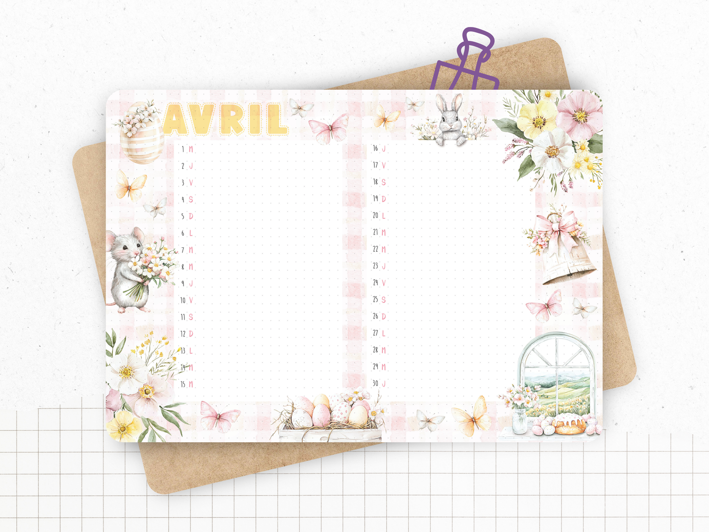 "Easter in the Countryside" Calendar