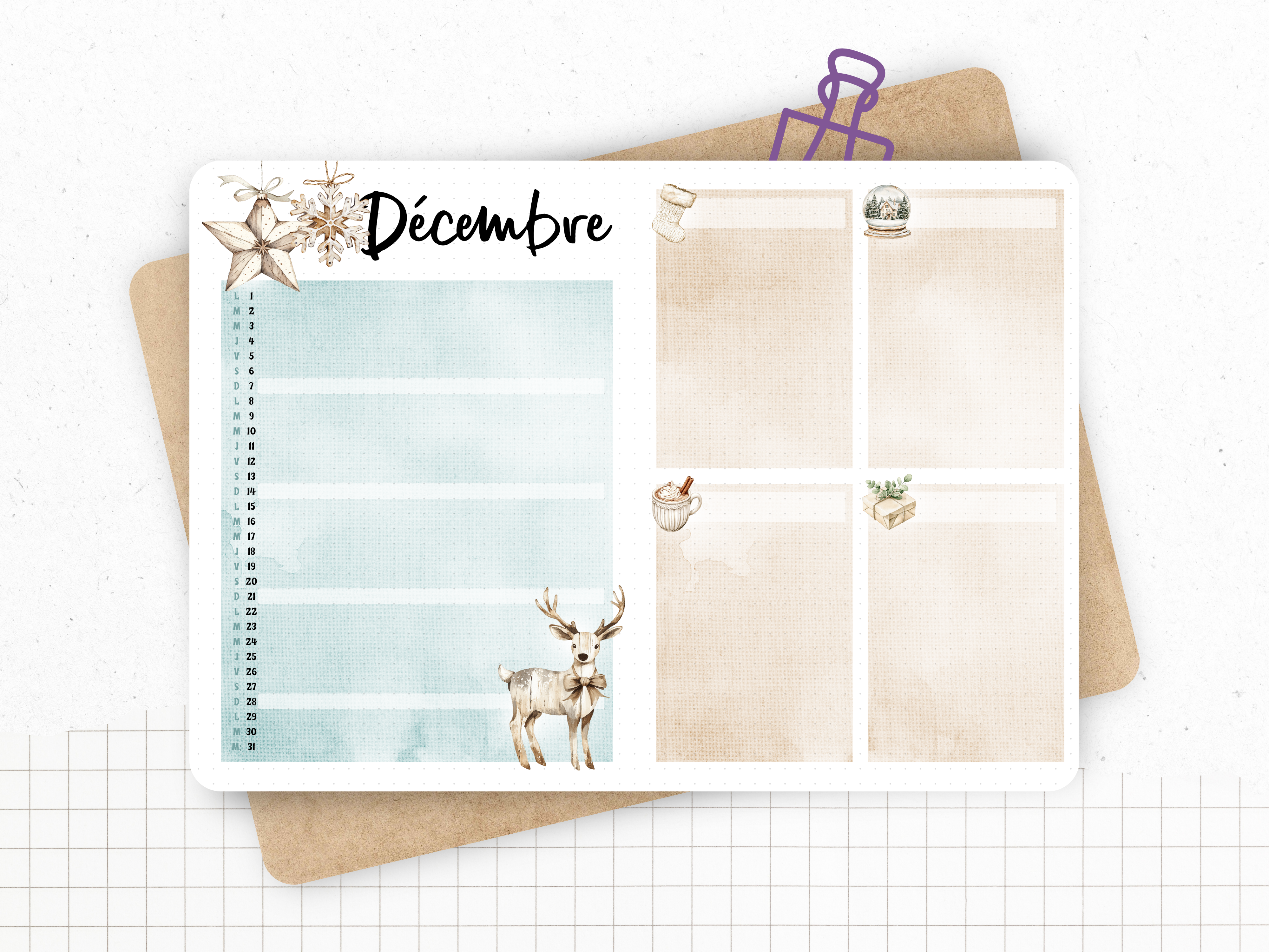 Calendrier "Hiver Douillet"