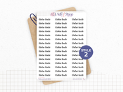 Custom Text stickers - Handwritten - Choose your font and your color for your text - Bullet Journal & Planner - Journaling
