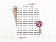 Custom Text stickers - Handwritten - Choose your font and your color for your text - Bullet Journal & Planner - Journaling