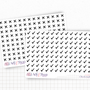 Planche de stickers mini icônes "check mark" - 2 options - Mini icon - Planner stickers - Minimal - Bullet Journal