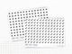 Mini icon stickers - Check mark - Planner stickers - Minimal, functional stickers - Bullet Journal - Sticker sheet