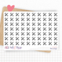Mini icon stickers - Tools - Planner stickers - Minimal, functional stickers - Bullet Journal - Sticker sheet