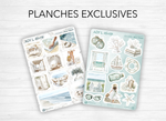 Box été 2025 "Brise Océane" - Planches et packs de stickers, autocollants, washi tape scrapbooking - Bullet Journal
