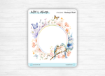 Collection de Stickers "Printemps Pastel" - Autocollants sur le thème du printemps, fleurs, papillons, couleurs pastel -Bullet Journal Planner